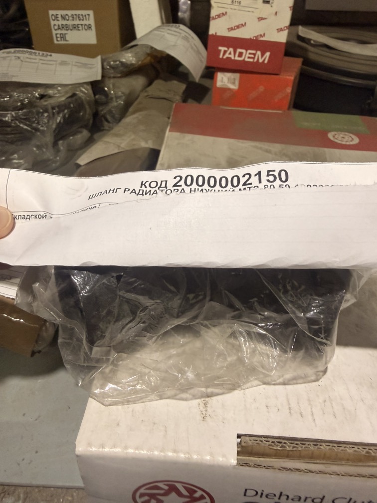 ШЛАНГ РАДИАТ НИЖН МТЗ-80 50-1303062Б2