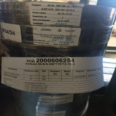 КОЛЬЦО 00-В-Б-200*170*15 ГФ-2