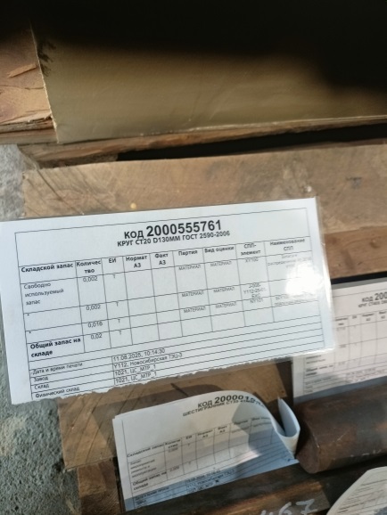 КРУГ СТ20 D130ММ ГОСТ2590-2006