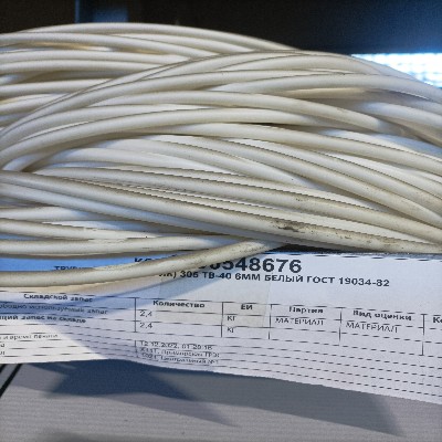ТРУБКА ПВХ 305 ТВ-40 6ММ БЕЛЫЙ ГОСТ19034