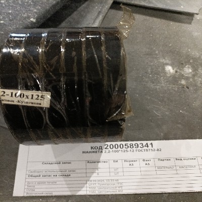 МАНЖЕТА 2,2-100*125-12 ГОСТ8752-82