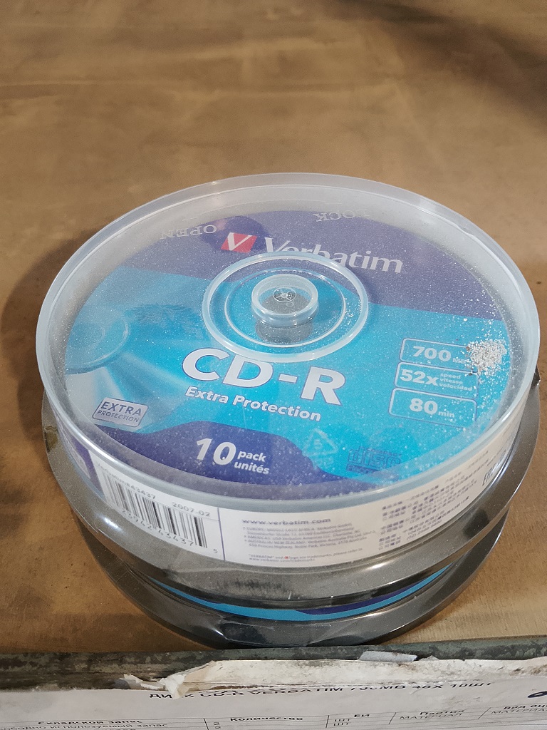 ДИСК CD-R VERBATIM 700MB 48X 10ШТ