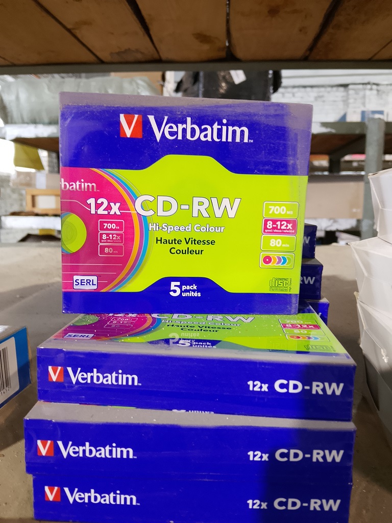 ДИСК CD-RW VERBATIM 700MB 12X 43167 5ШТ