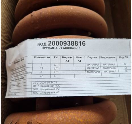 ПРУЖИНА 21 МВН049-63
