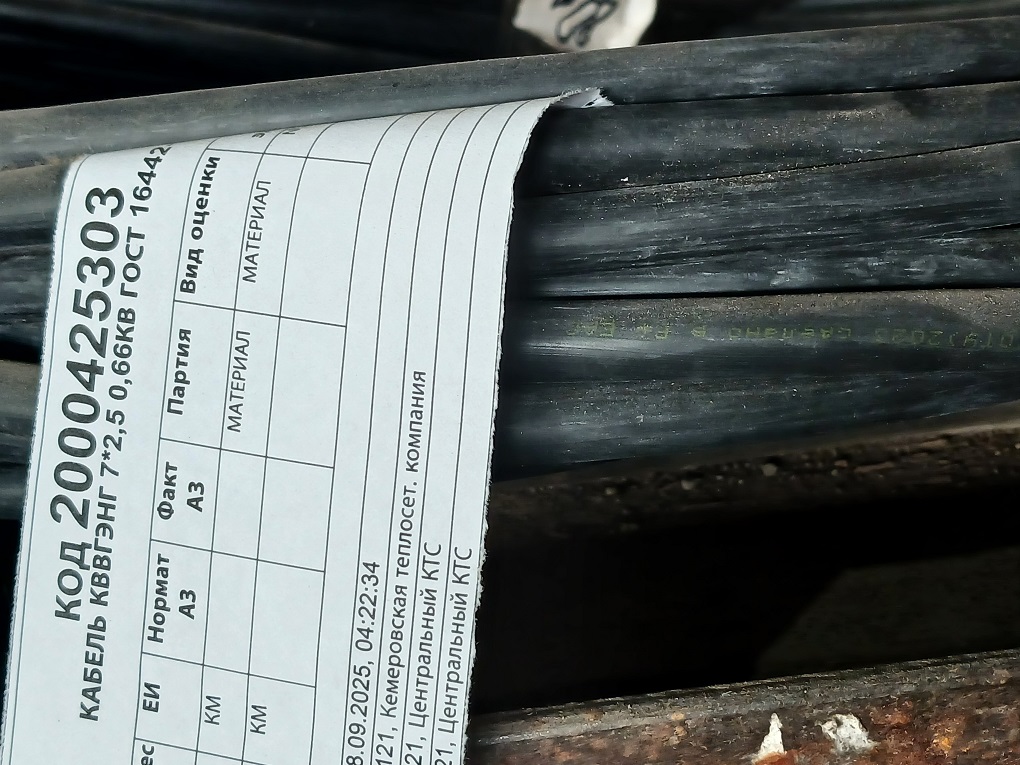 КАБЕЛЬ КВВГЭНГ 7*2,5 0,66КВ