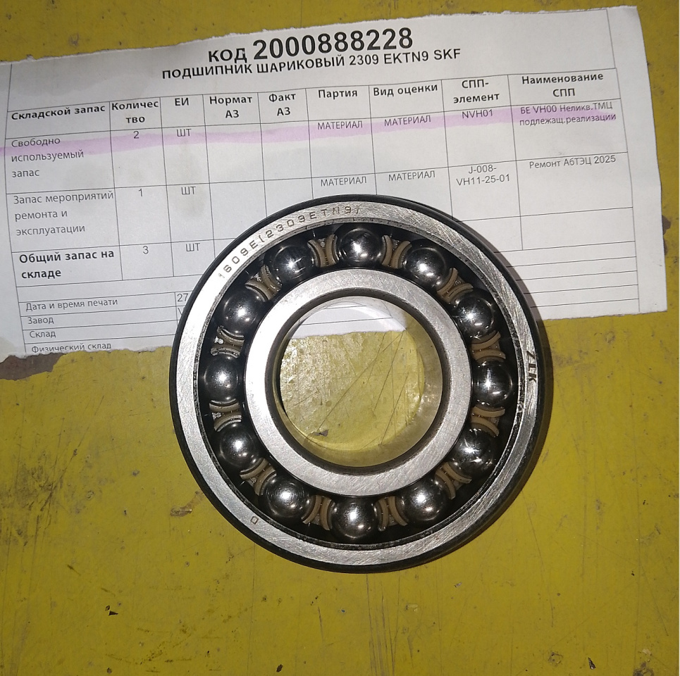 ПОДШИПНИК 2309 EKTN9 SKF