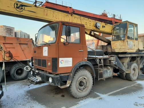 340995-Автокран КС-3577-4 на шасси МАЗ-5337, 1994г, гос.номер Х101КУ19, инв.ЮС500023