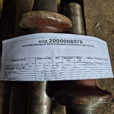 НАПРАВЛЯЮЩАЯ ВЫПУСКН.КЛАПАНА Д50.06.025