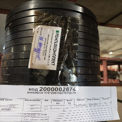 МАНЖЕТА 170*200 ГОСТ8752-79