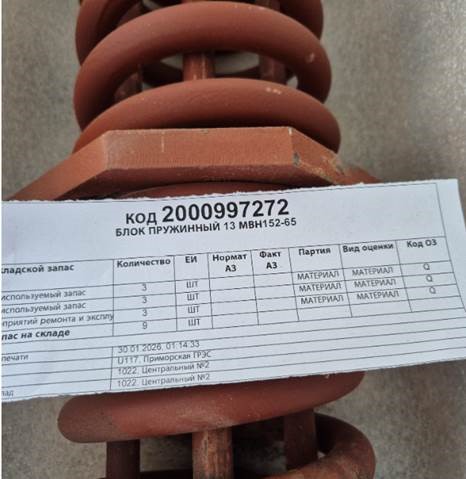 БЛОК ПРУЖИННЫЙ 13 МВН152-65