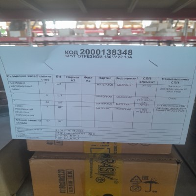 КРУГ ОТРЕЗНОЙ 180*3*22 13А