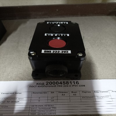 ПОСТ КНОПОЧНЫЙ ПКЕ 222-2 IP54 220В
