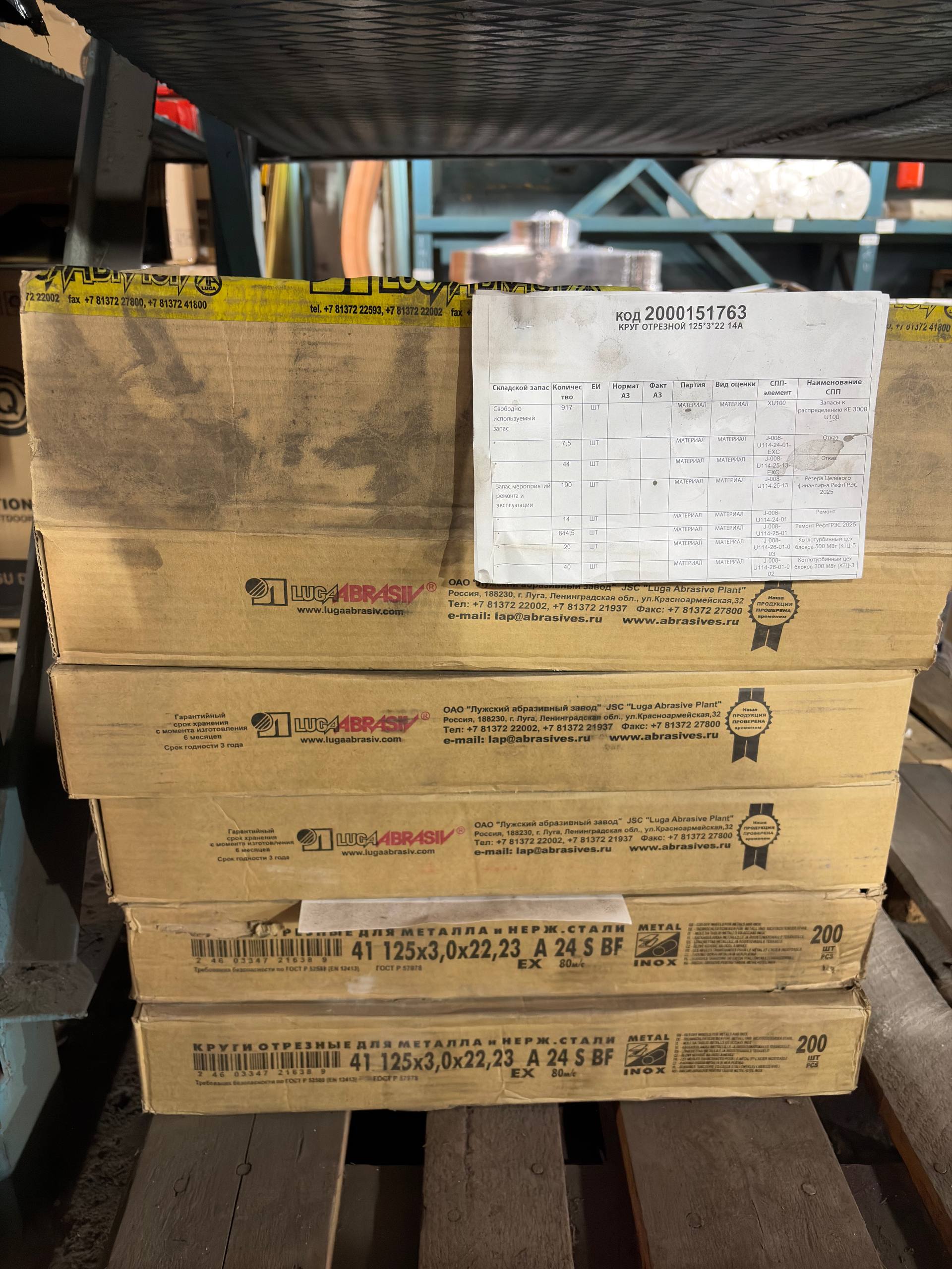 КРУГ ОТРЕЗНОЙ 125*3*22 14А