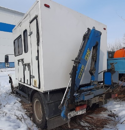 277553-Автомастерская 2322F1 АРОК с КМУ Инман ИМ-20 на базе ГАЗ-3309, 2010г., гос.номер В732ВС