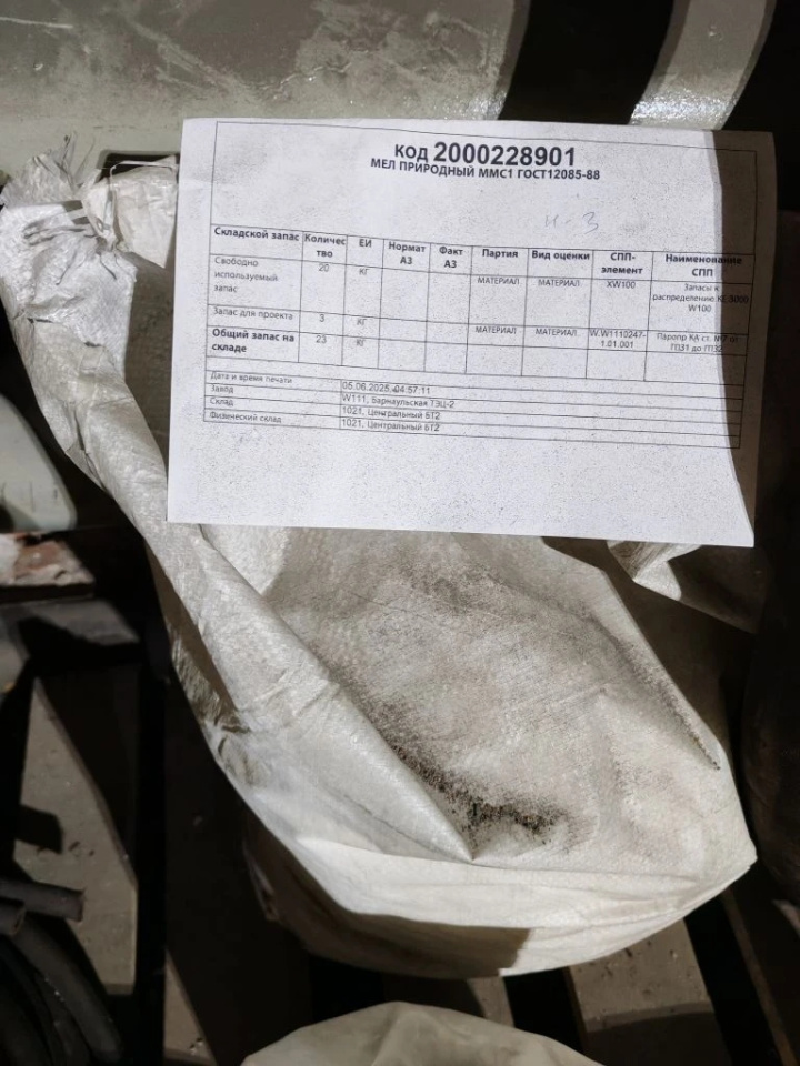 МЕЛ ПРИРОДНЫЙ ММС1 ГОСТ12085-88