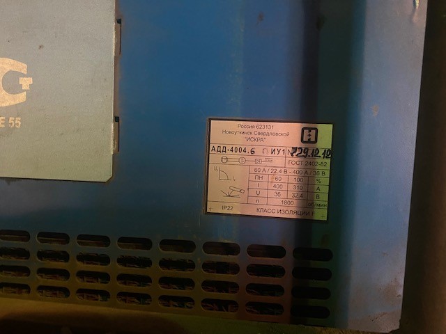 212786-Сварочный агрегат на шасси АДД-4004.6П И У1-0