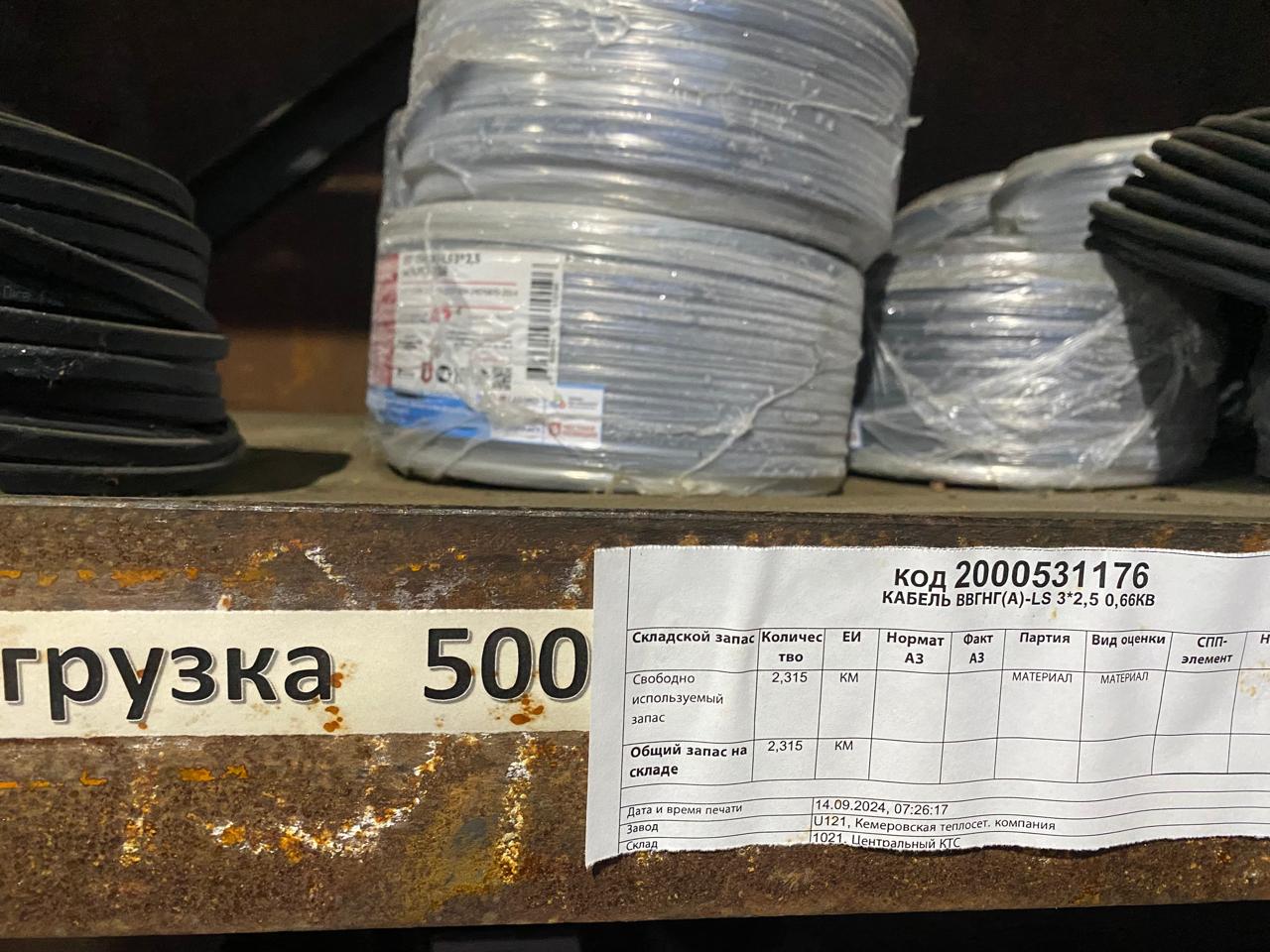 КАБЕЛЬ ВВГНГ(А)-LS 3*2,5 0,66КВ