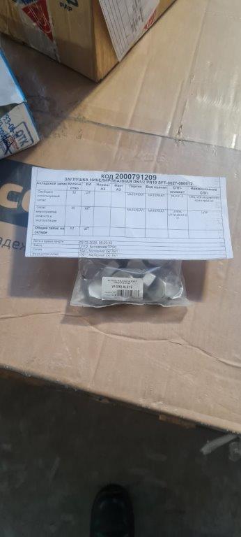 ЗАГЛУШКА НИКЕЛ 1/2" PN10 SFT-0027-000012