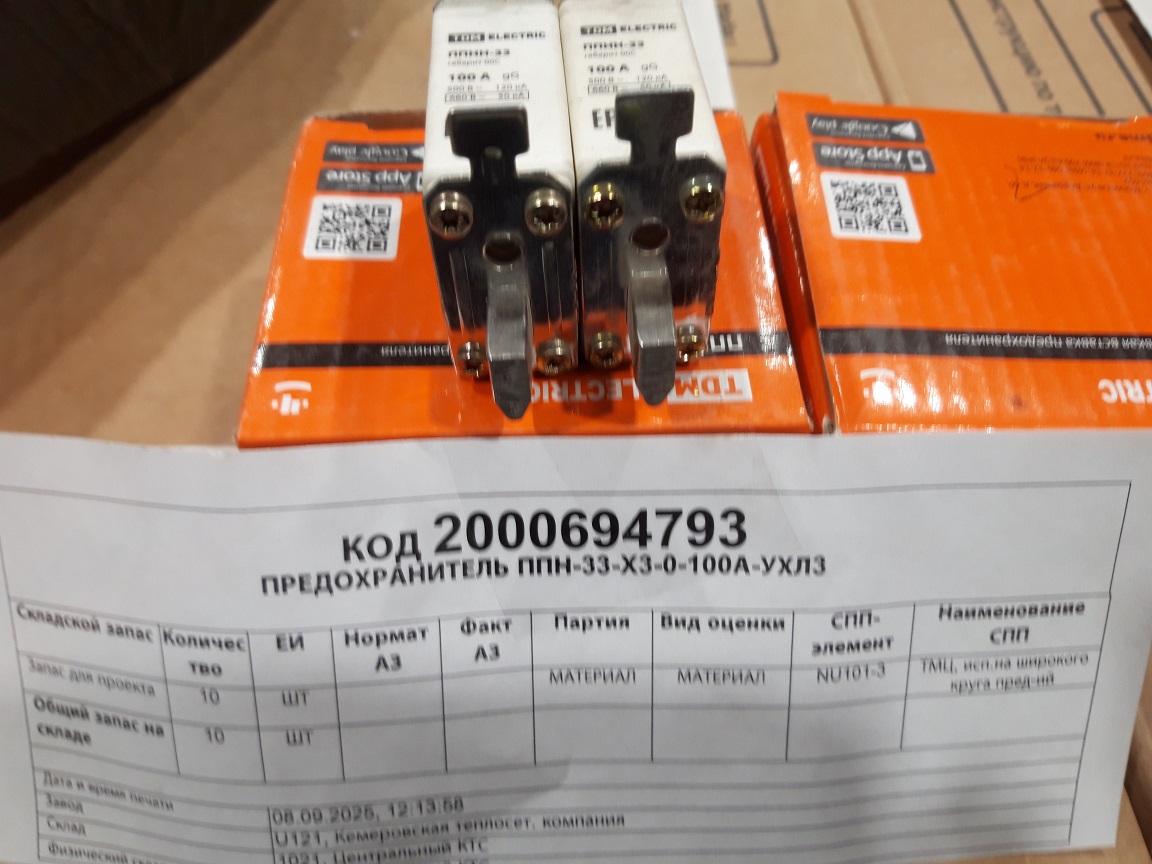 ПРЕДОХРАНИТЕЛЬ ППН-33-X3-0-100А-УХЛ3